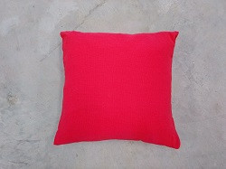 Kissenanzug rot, ca. 40x40 cm (ohne Füllung)