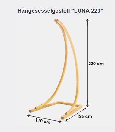 Luna Holzgestell 220cm für Hängesessel
